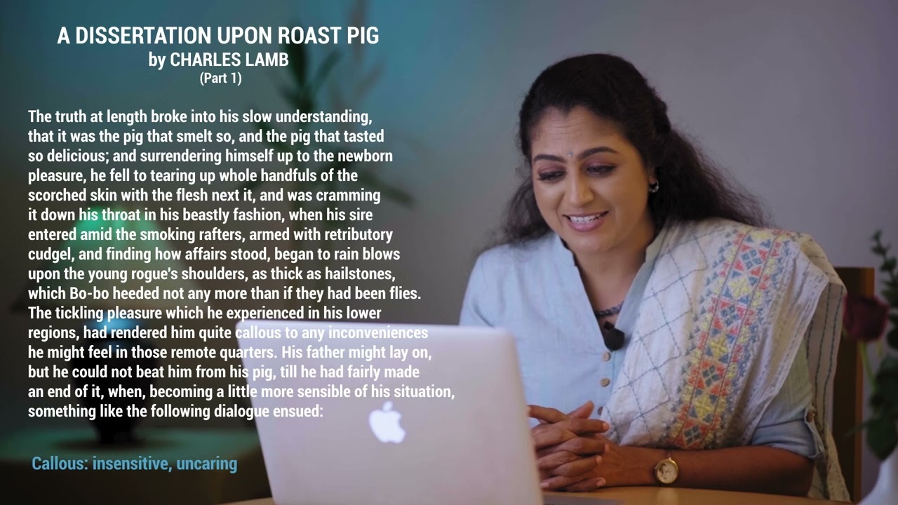 A Dissertation upon Roast Pig  -  Essay by Charles Lamb | Explanation - Part 1