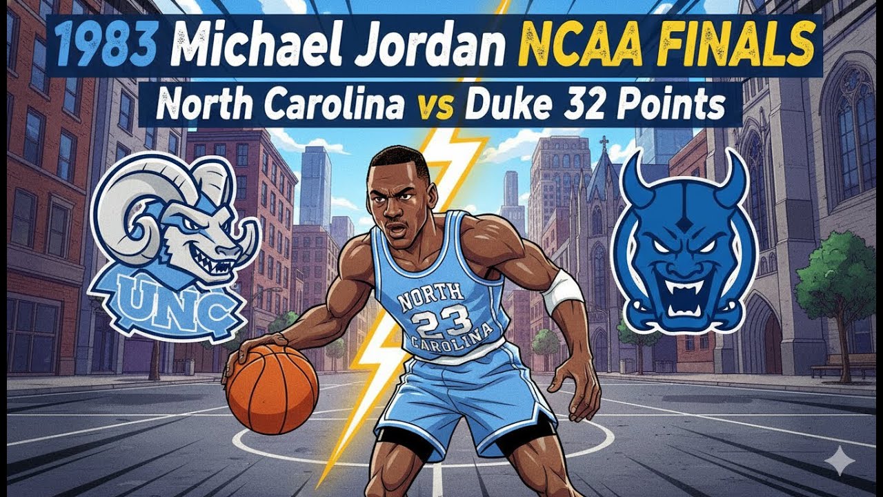1983 Michael Jordan  NCAA   North Carolina vs Duke 32 Points