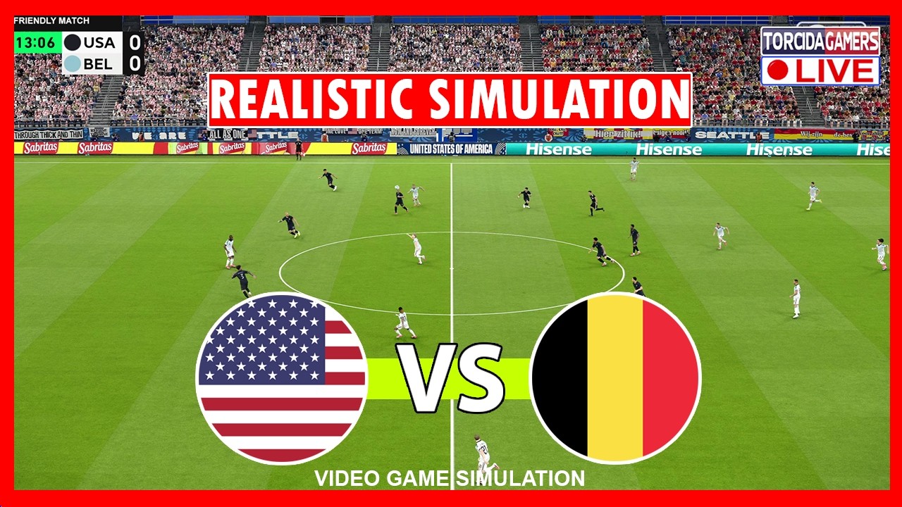 USA VS. BELGIUM I WORLD CUP 2026 | EFOOTBALL PES 2021 SIMULATION