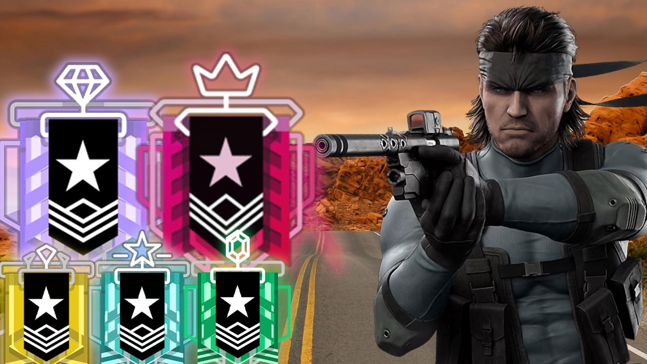 LA NOUVELLE ROUTE DU CHAMPION : SOLID SNAKE EST BEAUCOUP TROP FORT SUR RAINBOW SIX SIEGE X !