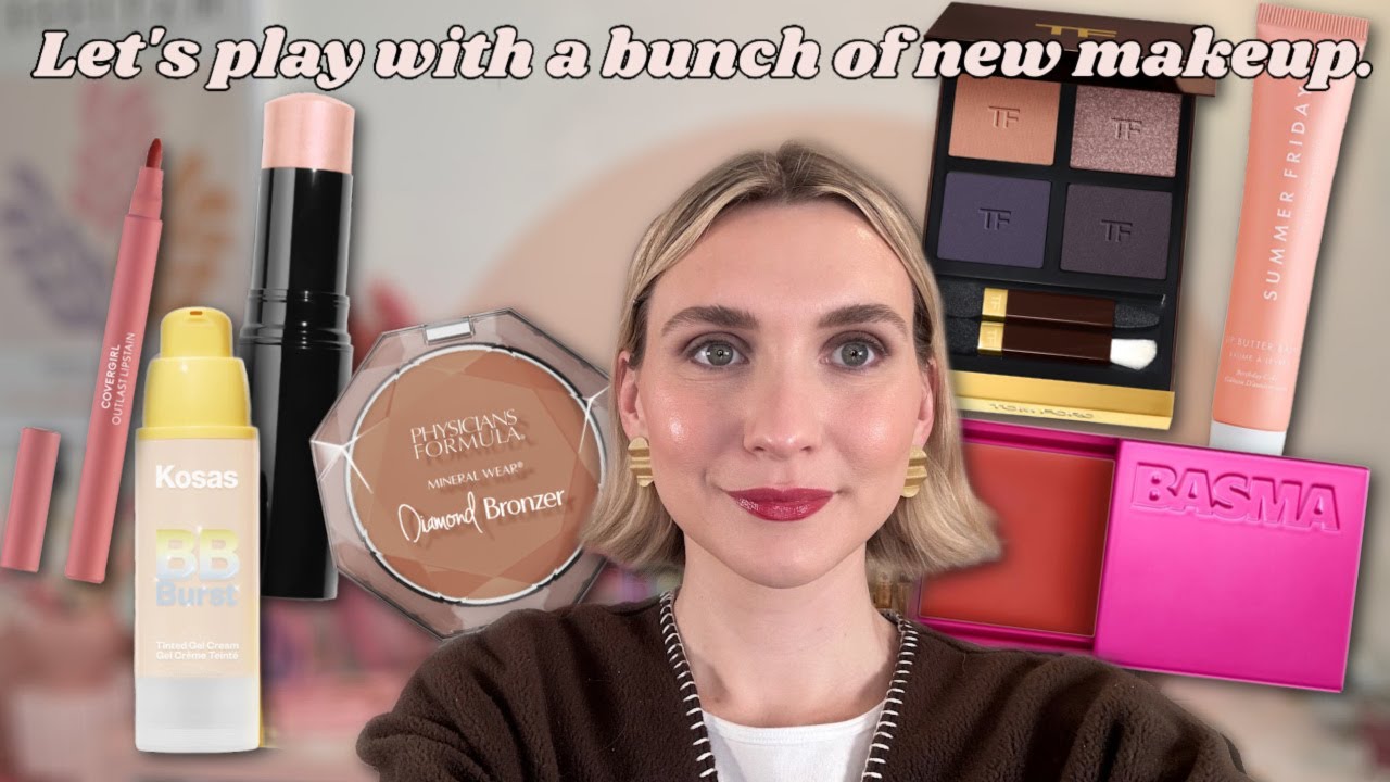 Let's Try a Bunch of New Makeup | Kosas BB Burst, Chanel Spring 2024, Tom Ford Iconic Smoke, Basma