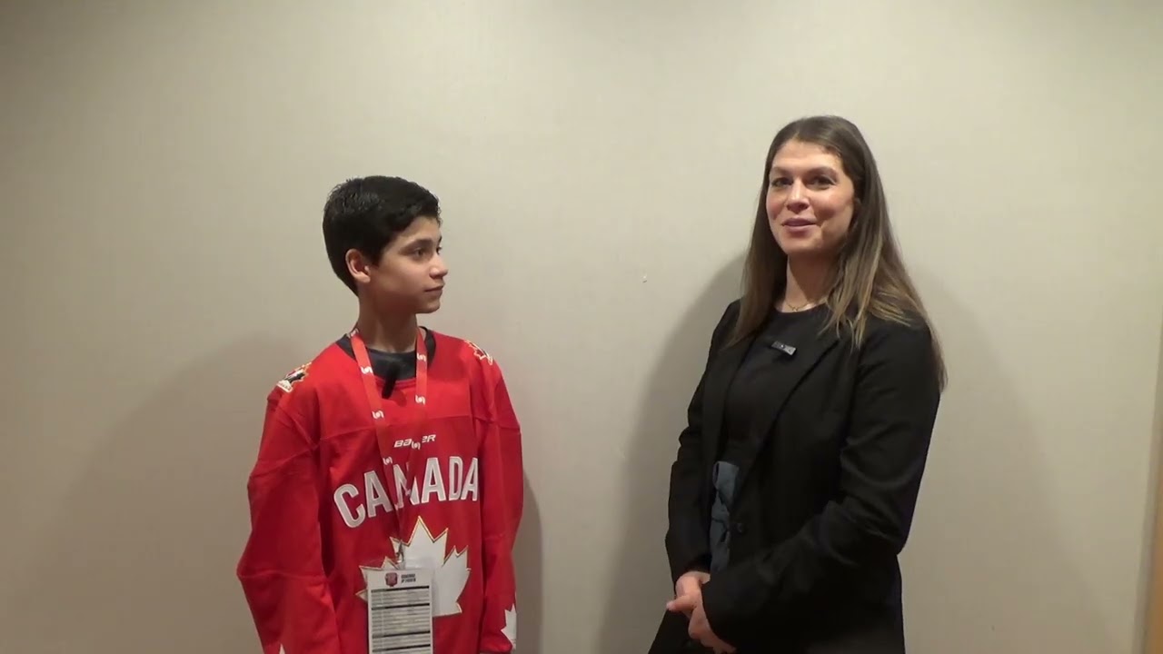 Hockey Day in Canada — Rebecca Johnston, 3-Time Olympic Gold Medalist, Talks with Coach Stubbs