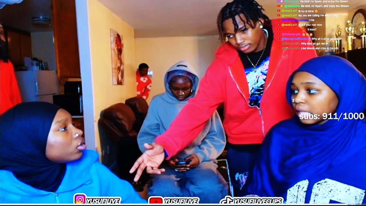 Aicha, Khadi and Aissatou came on Yusuf Stream, pure chaos 