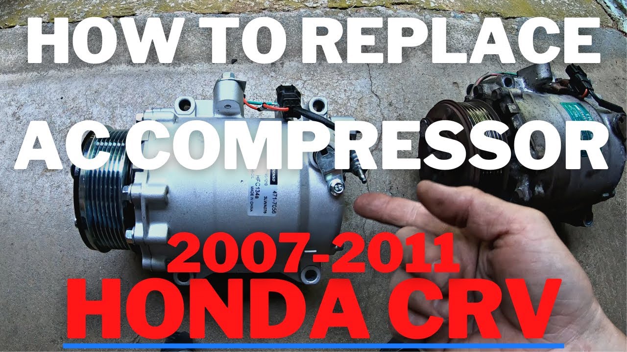Как заменить компрессор кондиционера Honda CRV 2007-2011