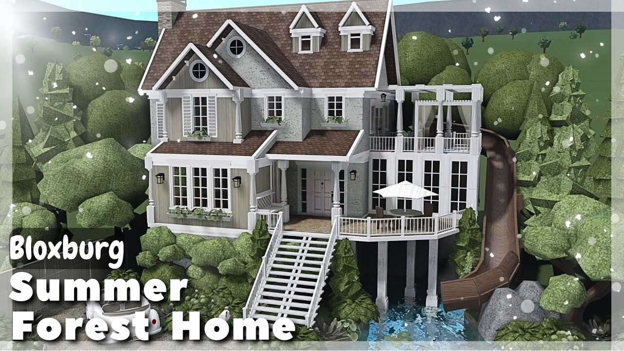 BLOXBURG: Summer Forest Home Speedbuild | Roblox House Build