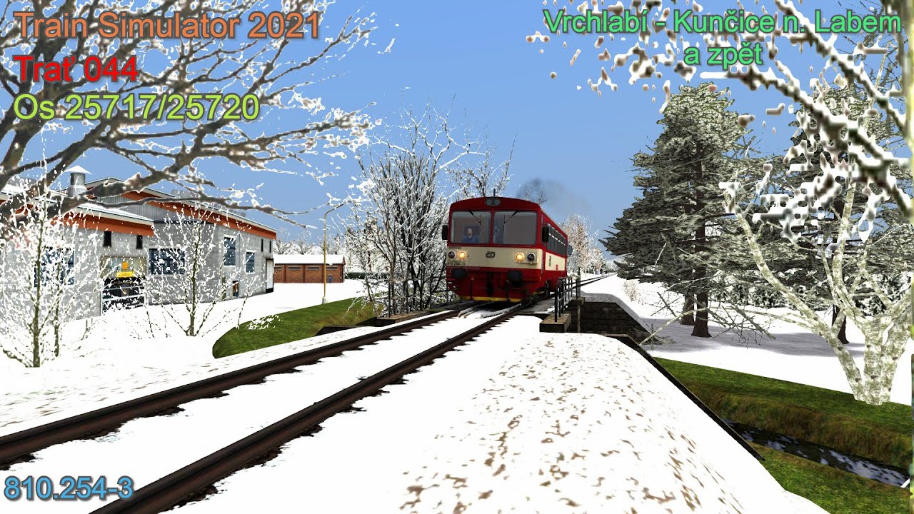 Train Simulator 2021 I Os 25717/25720 I Vrchlabí - Kunčice n. Labem a zpět I