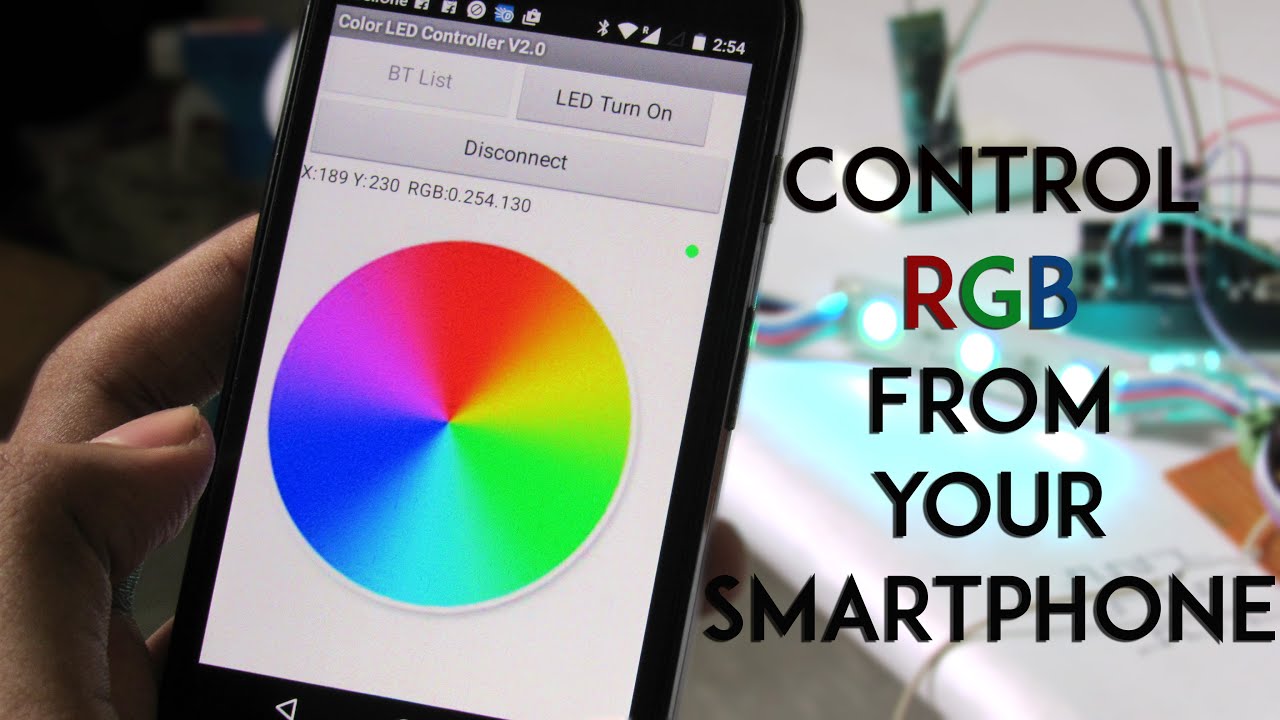 Smartphone Controlled Mood Lamp || Arduino Mood LAmp || RGB LED tutorials || Bluetooth Mood Lamp