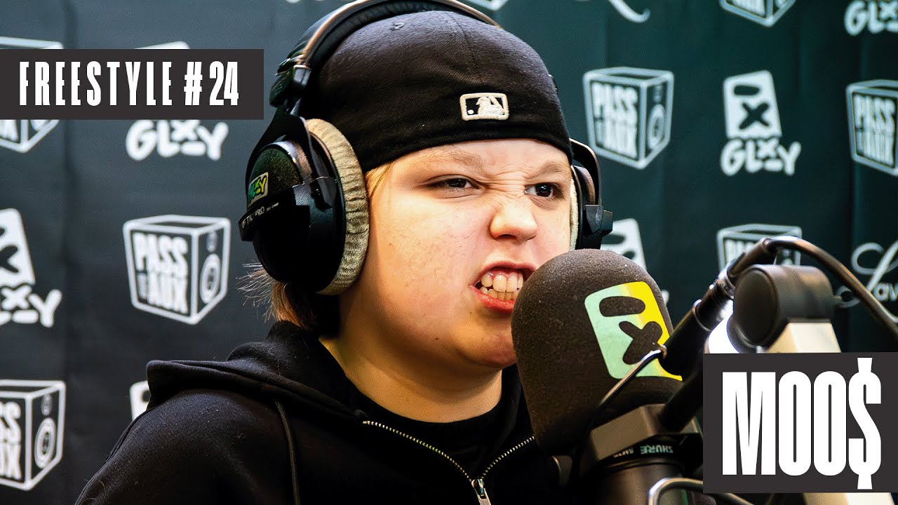 Moo$ (13) rapt over Kendrick Lamar's 'tv off'  & Biggie's 'Kick In The Door' | Pass De Aux Freestyle