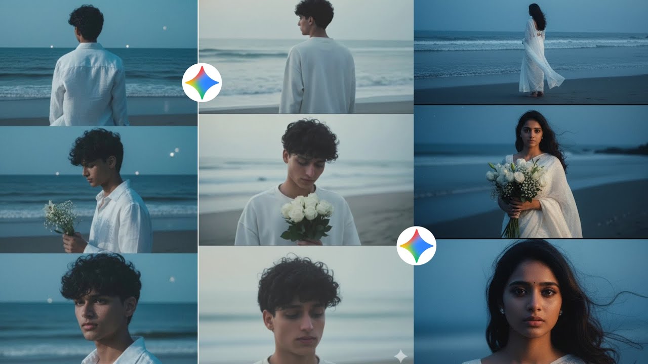 Instagram 3 Layer Sea Beach Photo Editing | Gemini Sea Beach Photo Editing Prompt 
