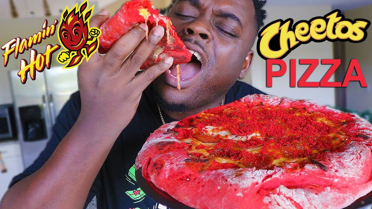 BEAST FEAST MAKES HOT CHEETOS PIZZA!