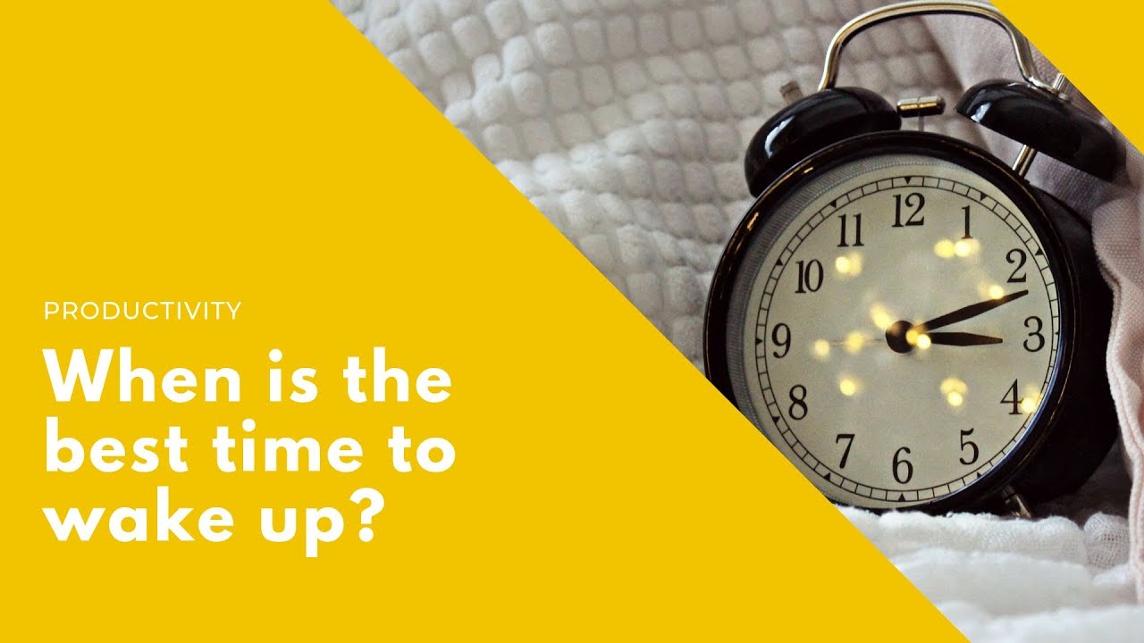 When should you wake up? 🌅🛏️ (Sleep well and be productive)