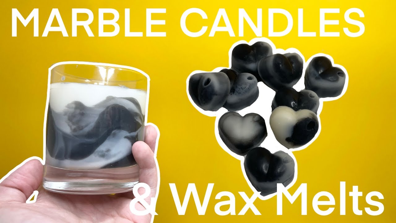 HOW TO: Make Marble Candles & Wax Melts 🕯Step by step
