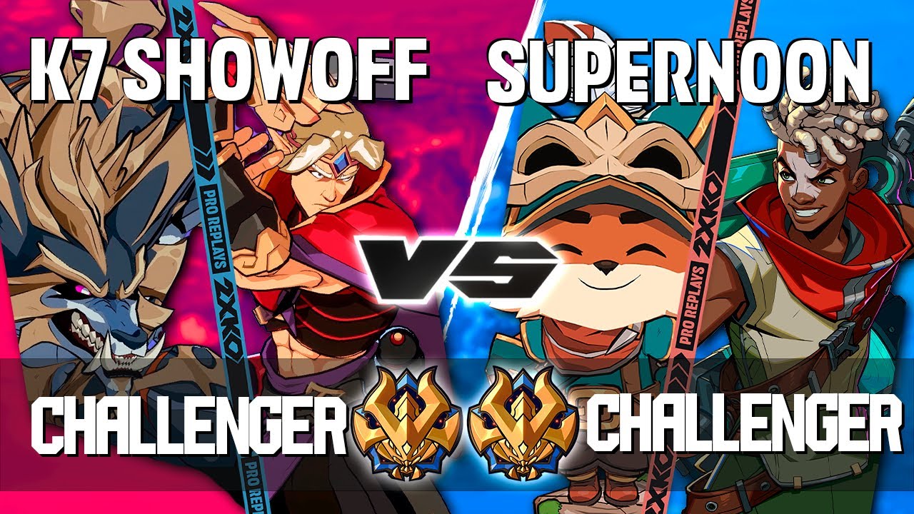 2XKO ▰ K7 SHOWOFF (Yasuo-Warwick) vs SUPERNOON (Teemo-Ekko) ▰ 2XKO Pro level replays