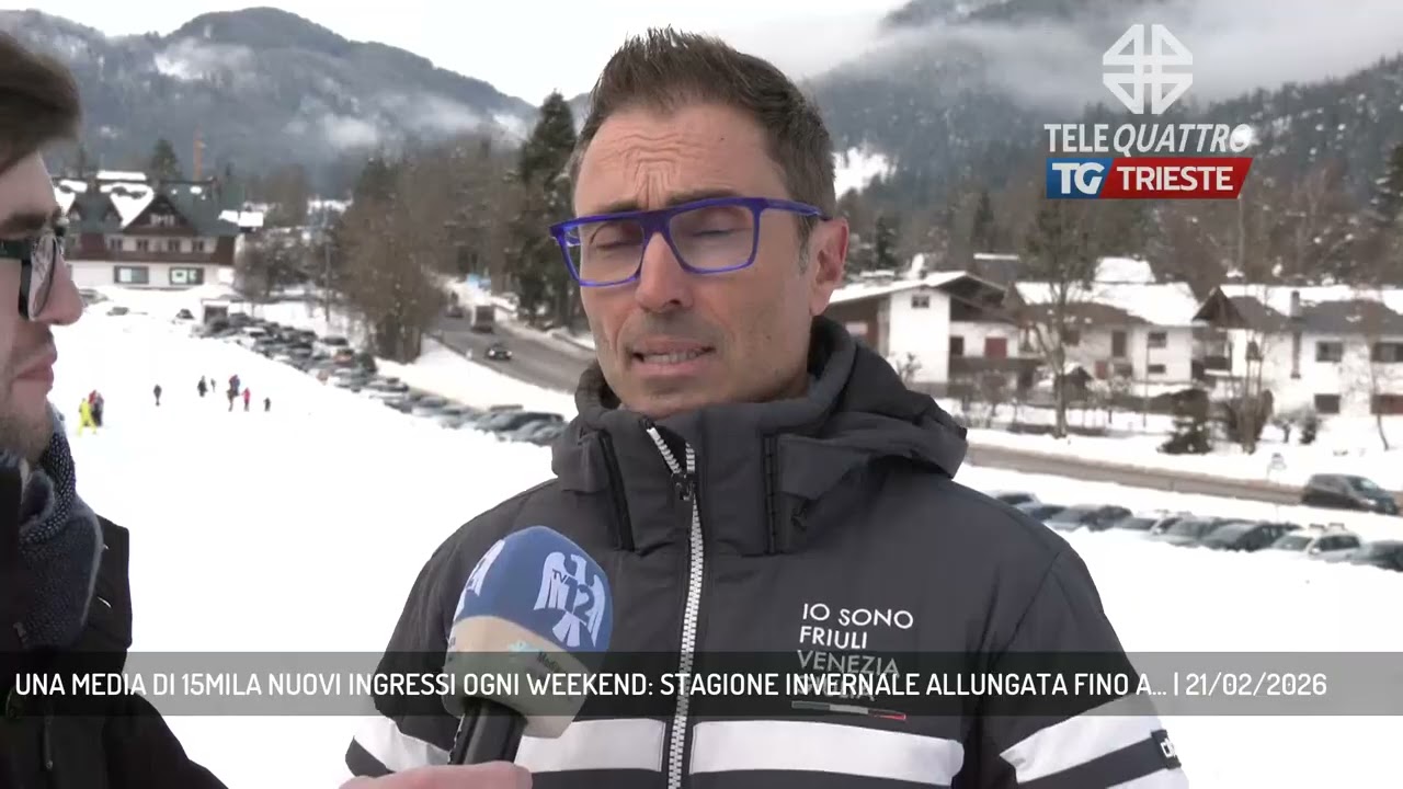 UNA MEDIA DI 15MILA NUOVI INGRESSI OGNI WEEKEND: STAGIONE INVERNALE ALLUNGATA FINO A... | 21/02/2026