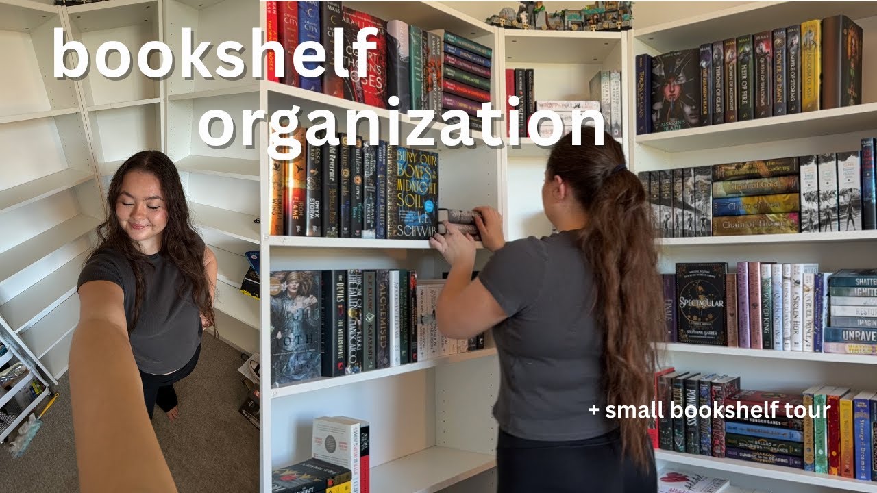 we moved so lets organize my bookshelves