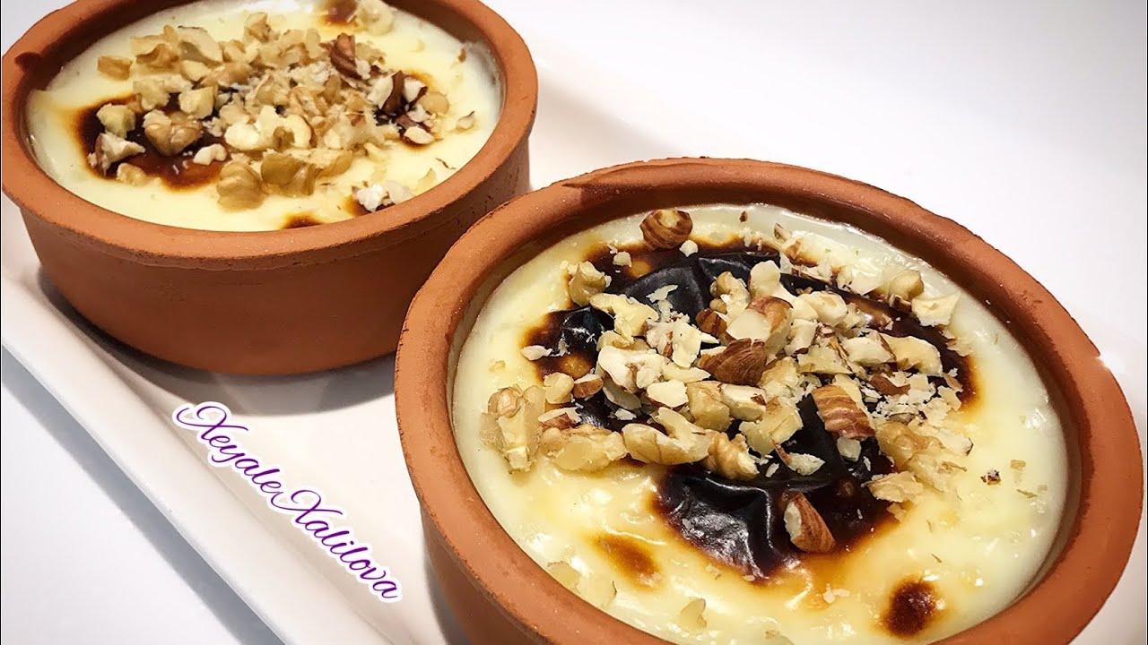 1 litr südlə 6 nəfərlik südlü dessert hazırladım.Türkiyə mətbəxindən sütlaç tatlısı.