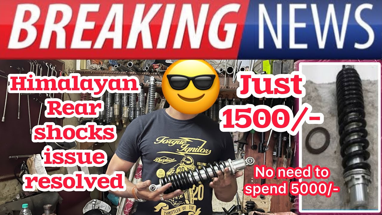 RE Himalayan rear suspension problem solved | just 1500/- 😎| just see this video and decide