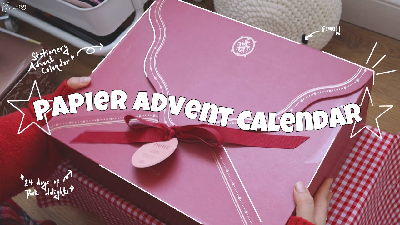 Papier Stationery Advent Calendar Unboxingఌ