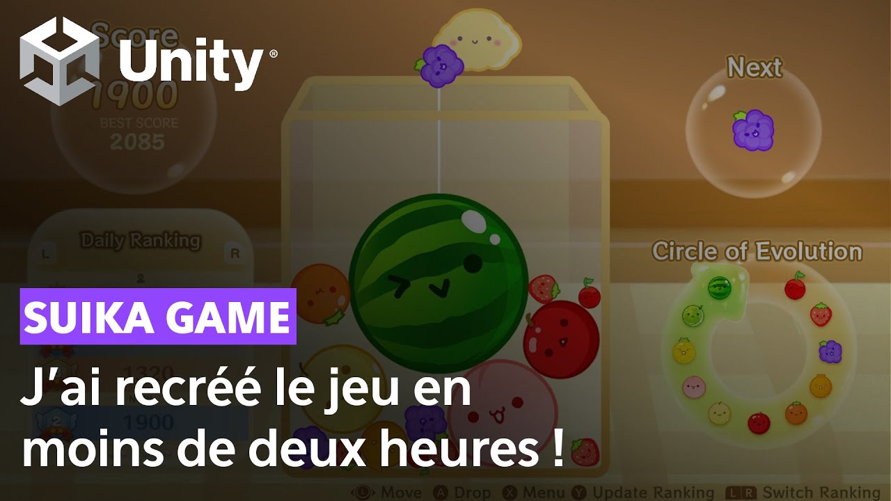 J’ai recréé SUIKA GAME en moins de deux heures sur Unity !