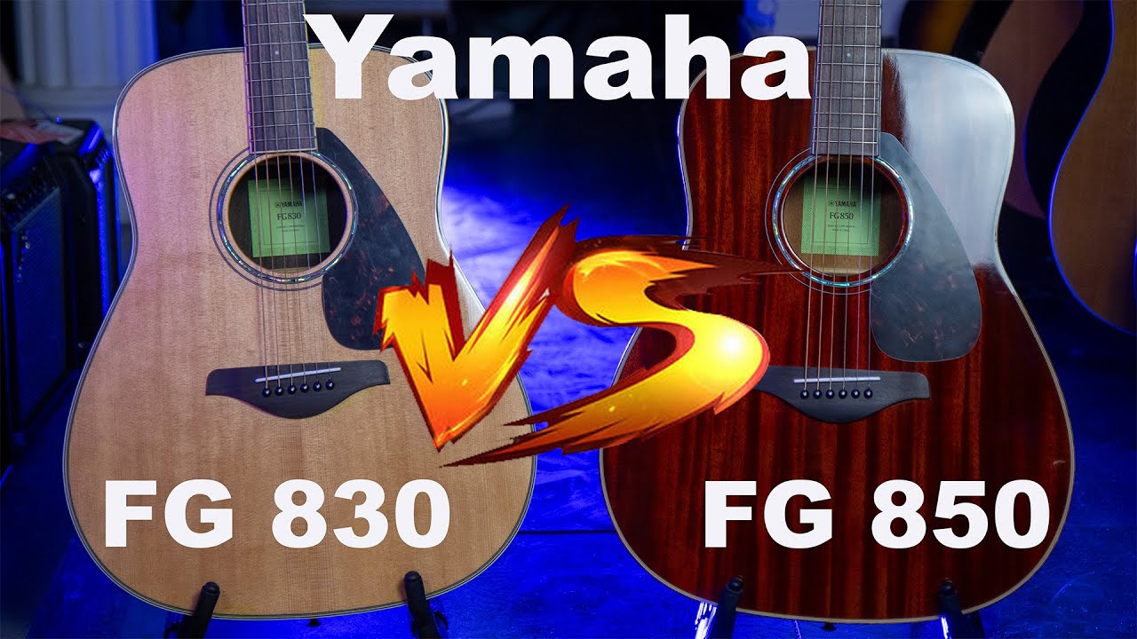 Yamaha FG850 vs FG830 — | Acoustic Battle 27 | Mahogany vs Rosewood Tone Test & Comparison