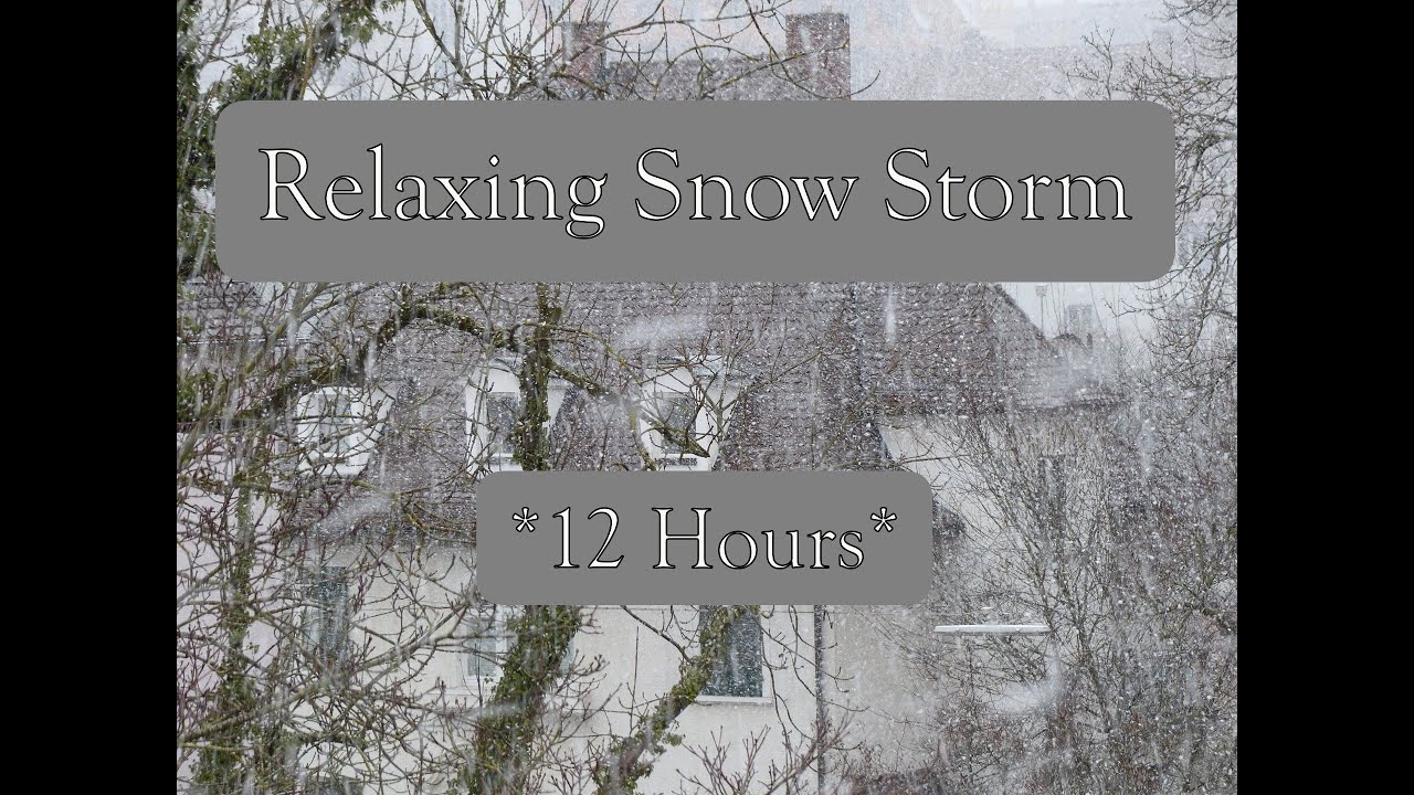 12 Hours of Winter Fury: A Blizzards Roar for Deep Sleep & Study