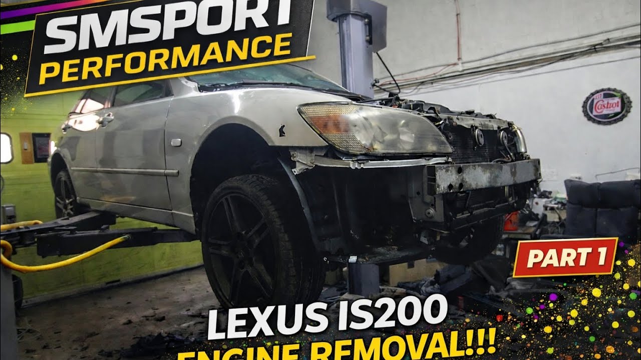Lexus IS200 Engine Removal – Part 1 | Tear Down Begins