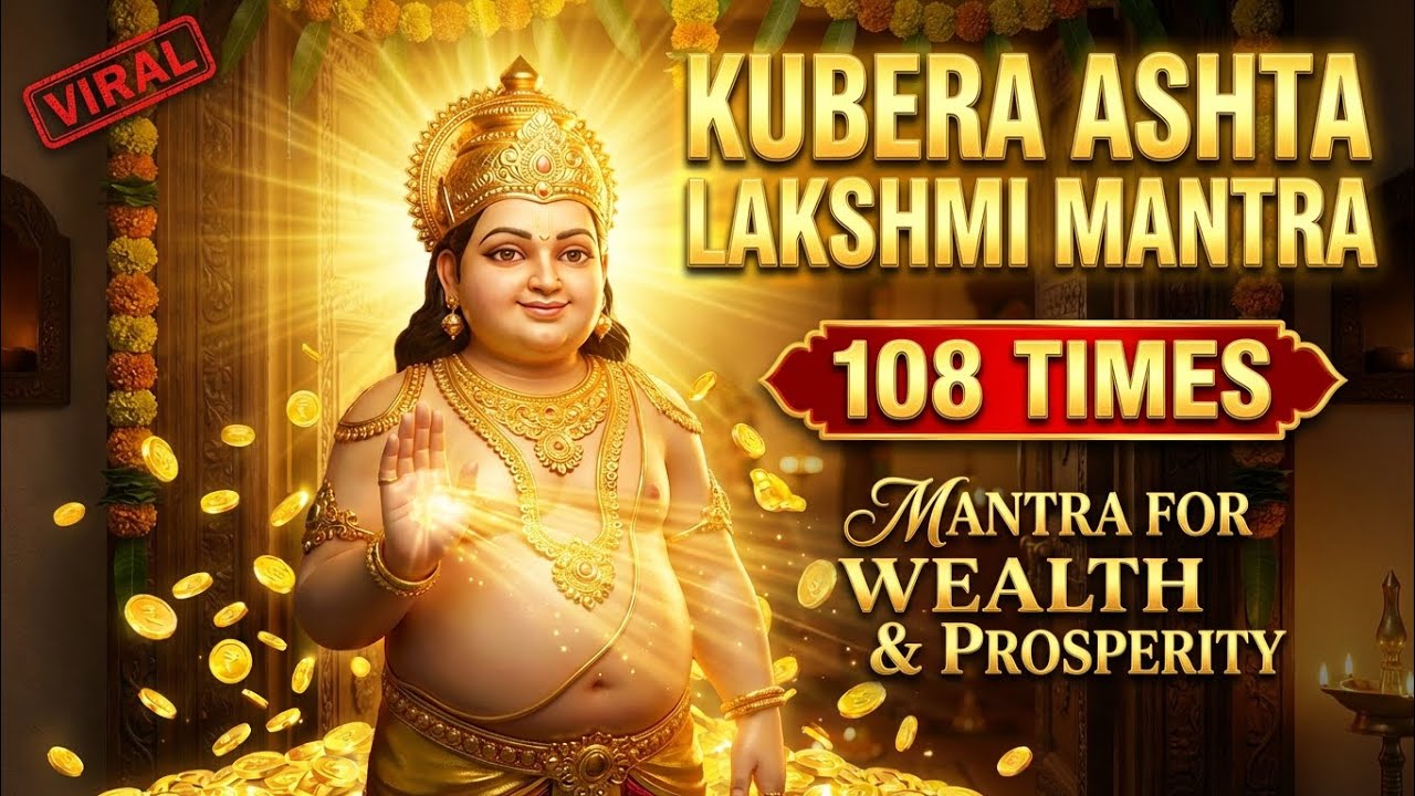 Kubera Ashta Lakshmi Mantra 108 Times | Dhan Prapti Mantra for Wealth & Prosperity 