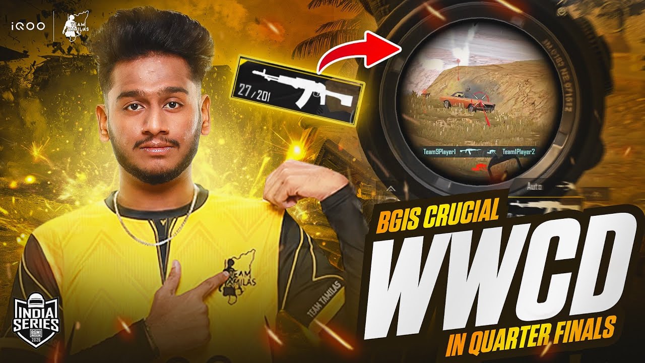 BGIS Crucial🥵WWCD in QUARTER FINALS☠️| MIRAMAR POV | iQOOxTTFoxOP | BGMI!