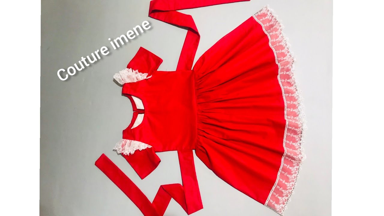 تفصيل وخياطة فستان (عمر 4 سنوات )   بأسهل طريقة  ❤👗❤👌