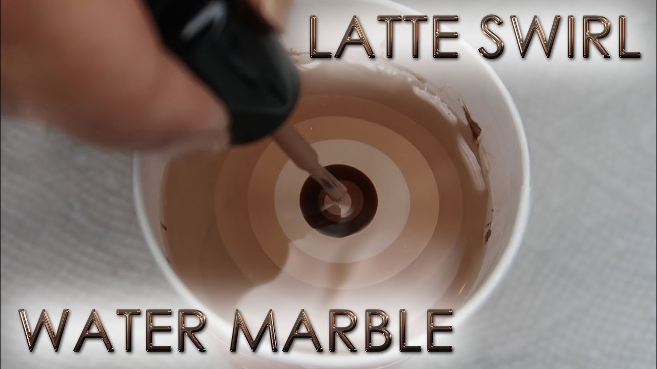 Latte Swirl | Water Marble March 2022 #6 | DIY Nail Art Tutorial | MSLP