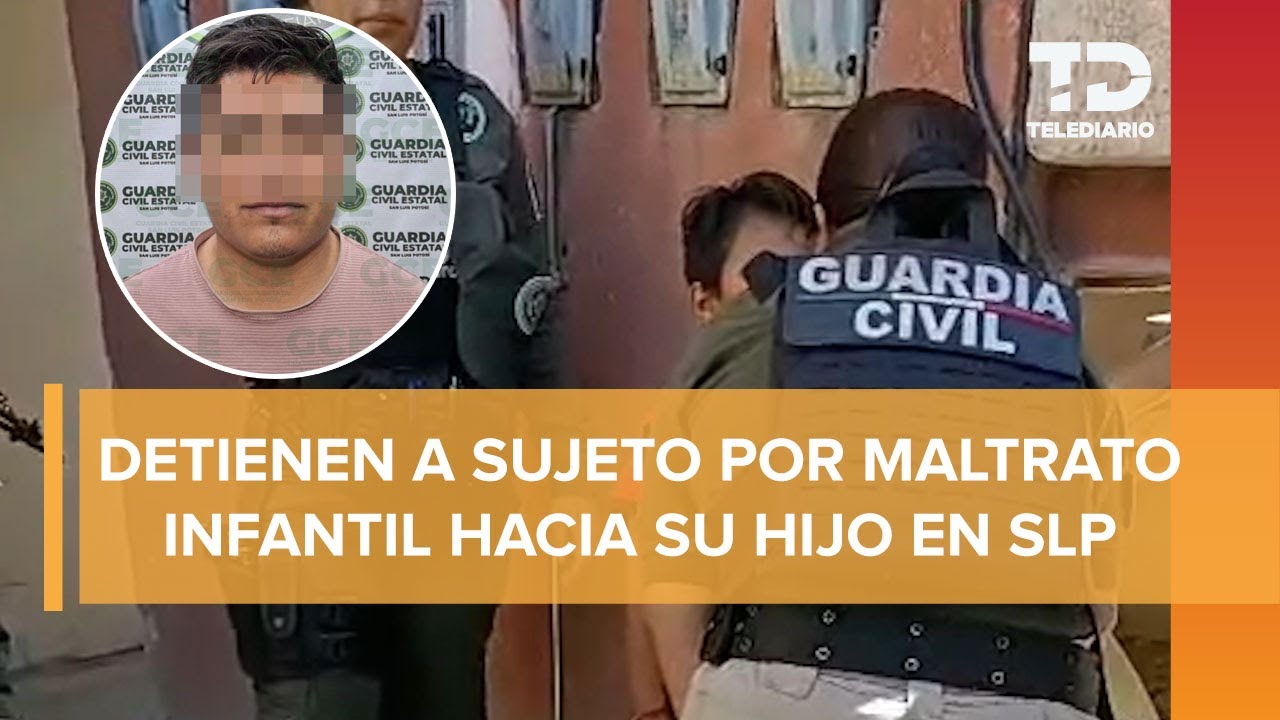 Rescatan a niño de 7 años y detienen a su padre por maltrato infantil en SLP; vecinos lo denunciaron