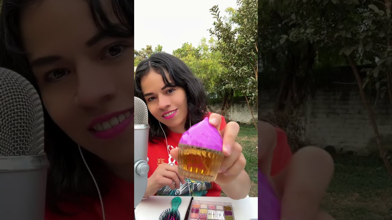 Te Maquillo al aire libre y te vendo maquillaje 💄 Hablando normal 💋 Leslie ASMR