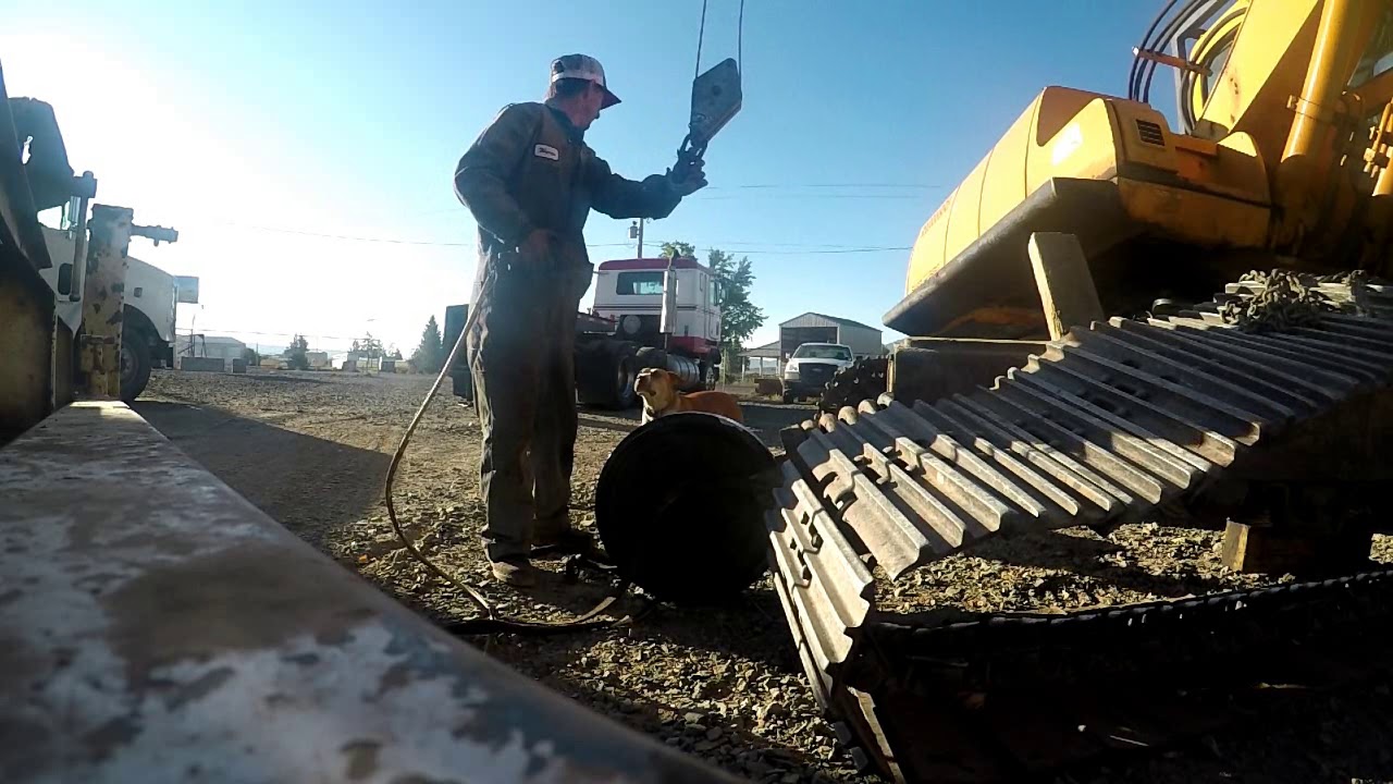 Excavator undercarriage work