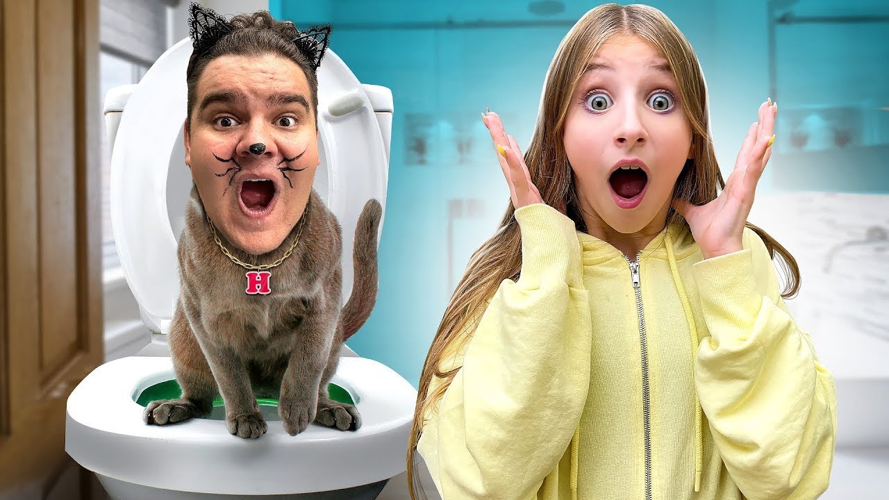 Mój brat stał się KOTEM 🙀 24H wyzwanie | Miss Nicole i jej przyjaciele