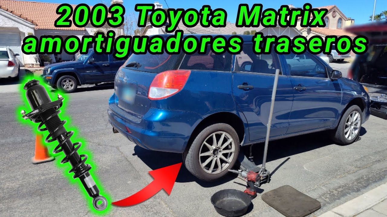 2003 Toyota Matrix 1.8 Cómo cambiar los amortiguadores traseros (How to change rear shock absorbers)