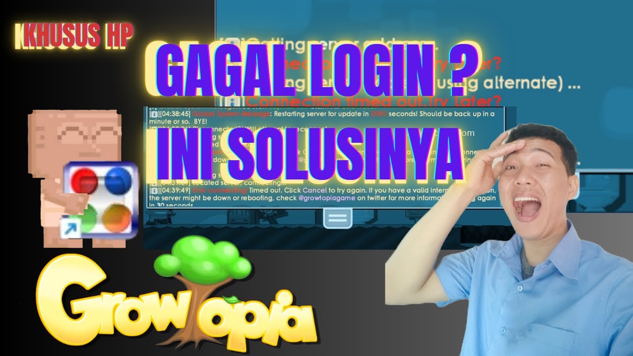 Growtopia Susah Login di HP? Ini Cara Login yang Benar