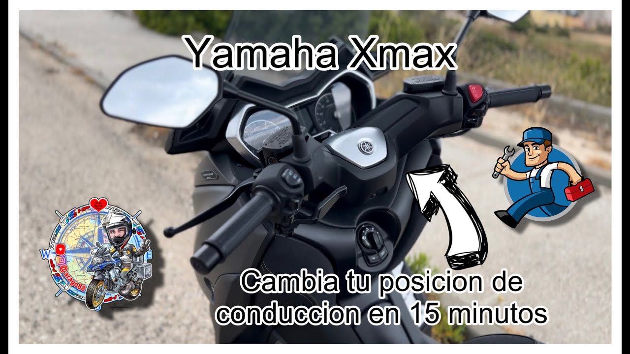Cambiar posicion de manillar Yamaha Xmax paso a paso