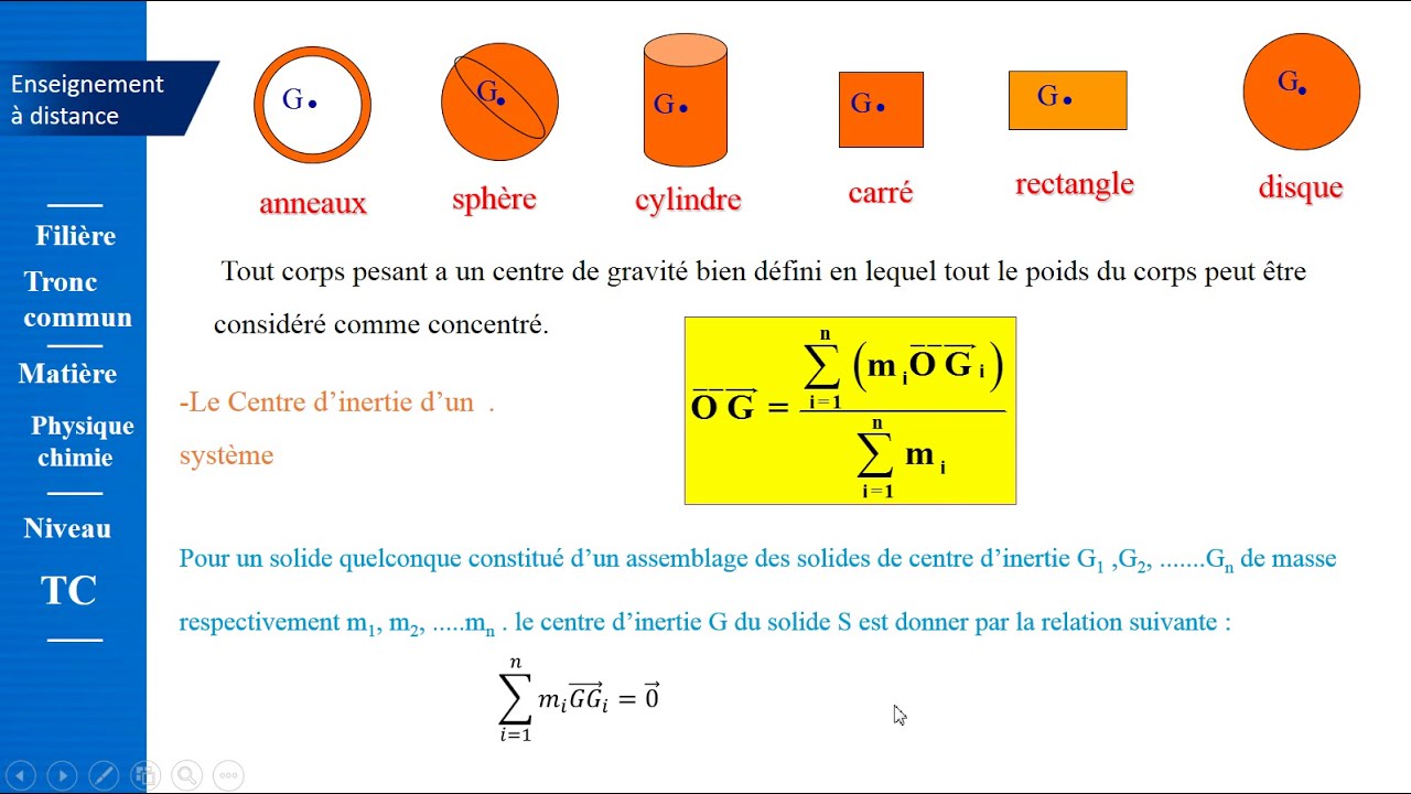 principe d'inertie :cours+Exercices