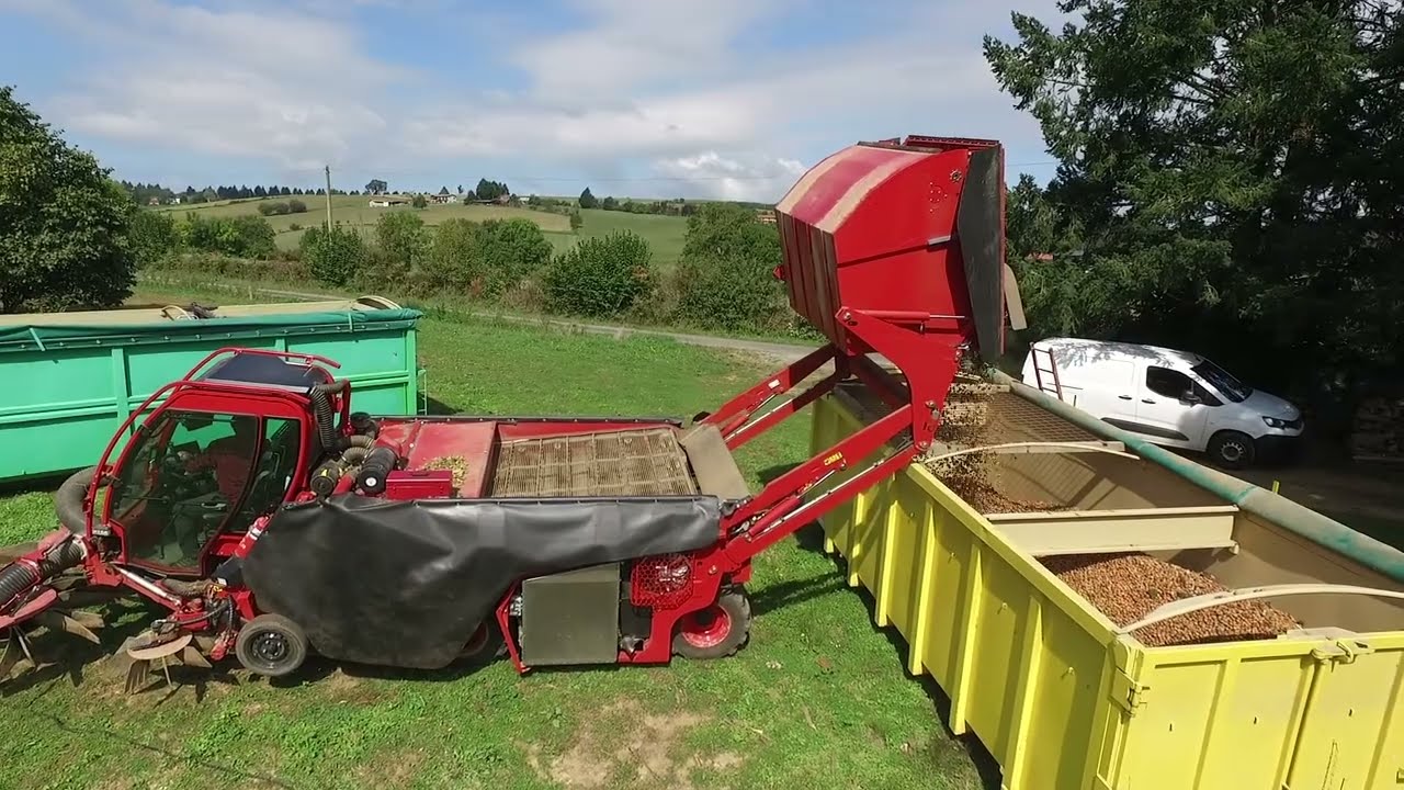 The Biggest All-in-One Hazelnut Harvester on the Planet