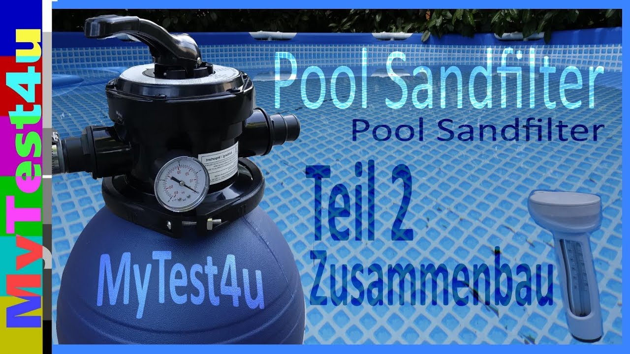 Schwimmbad Sandfilteranlage Teil 2