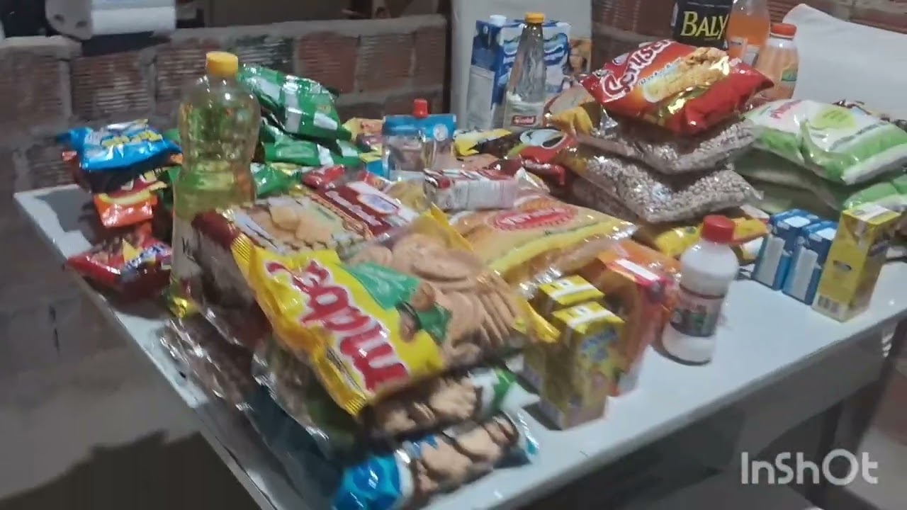 COMPRAS  DO MÊS  PRA UM CASAL ,QUANTO GASTEI?# .#PRIMEIRA COMPRA  MORANDO NA OBRA .