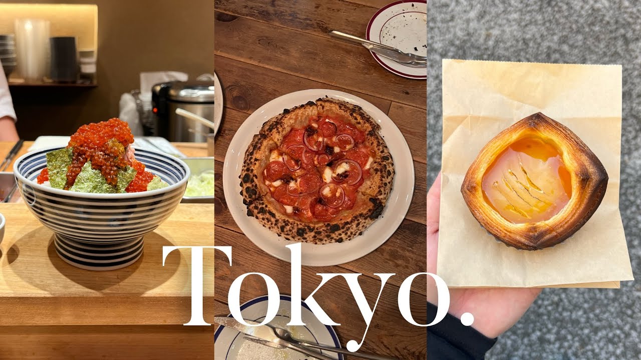 Trip to Tokyo part.2| everything I ate, best pizza, bakery, food, coffee and japanese nail art