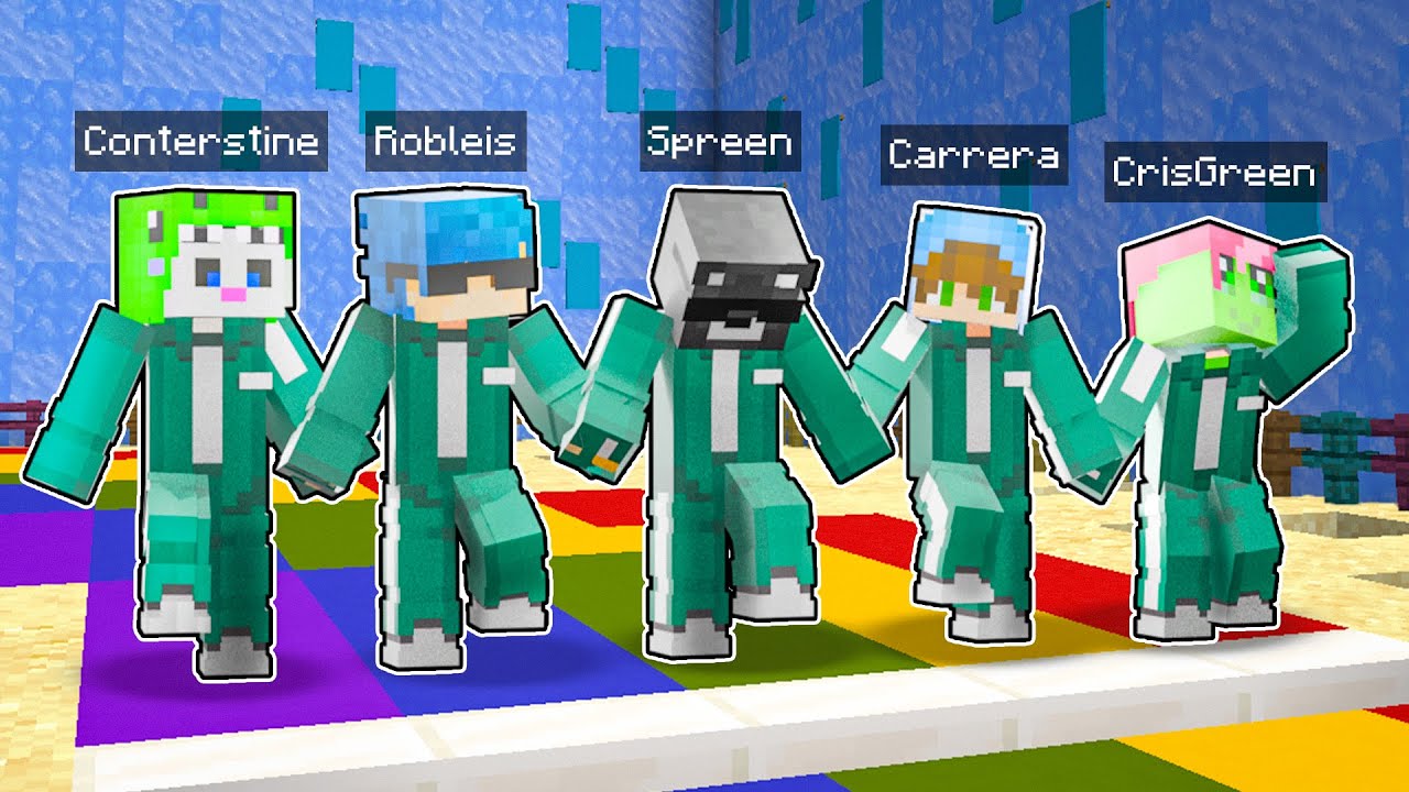 SQUID GAMES EN MINECRAFT con STREAMERS 🤣