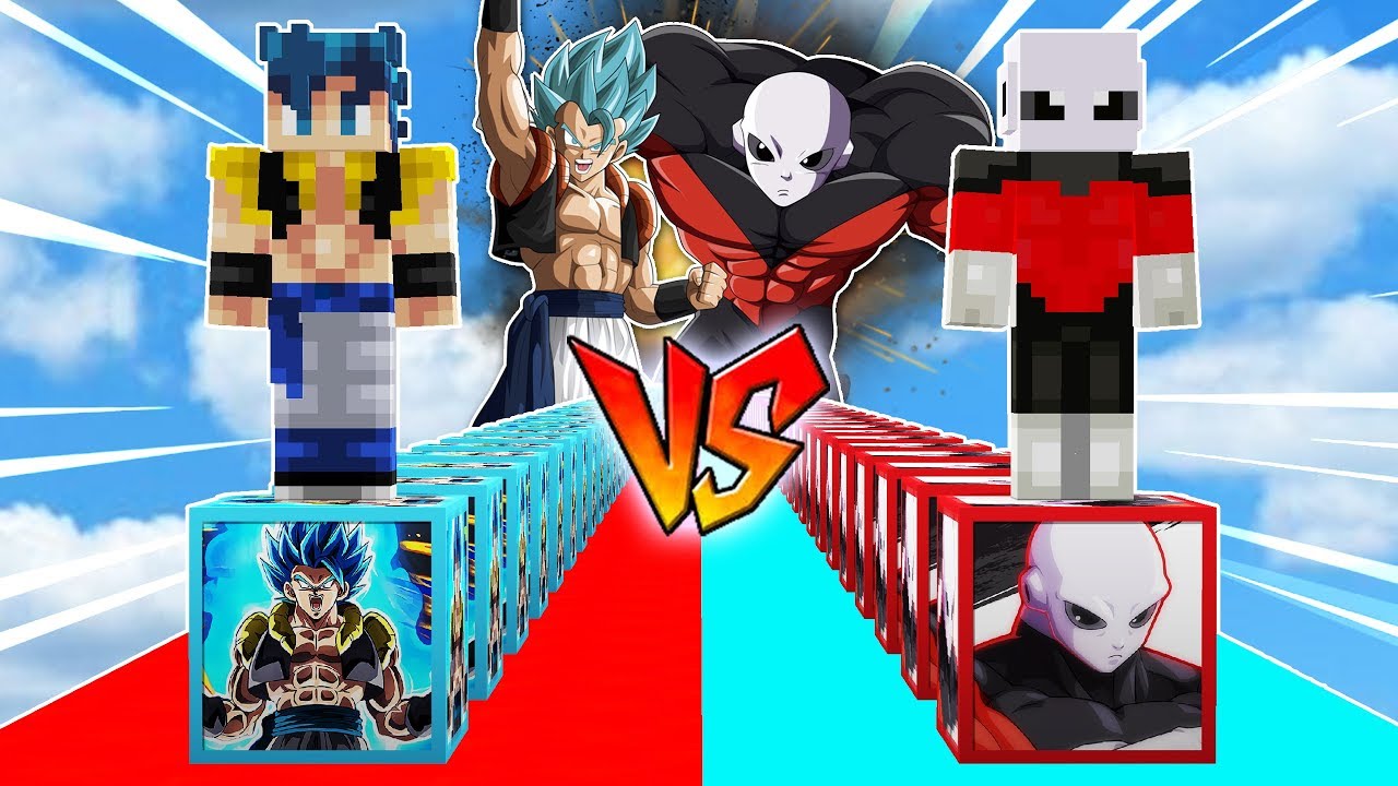БИТВА УДАЧИ БЛОКИ GOGETA ПРОТИВ УДАЧИ БЛОКИ JIREN! 😱💥 УДАЧИ БЛОКИ MINECRAFT MOD