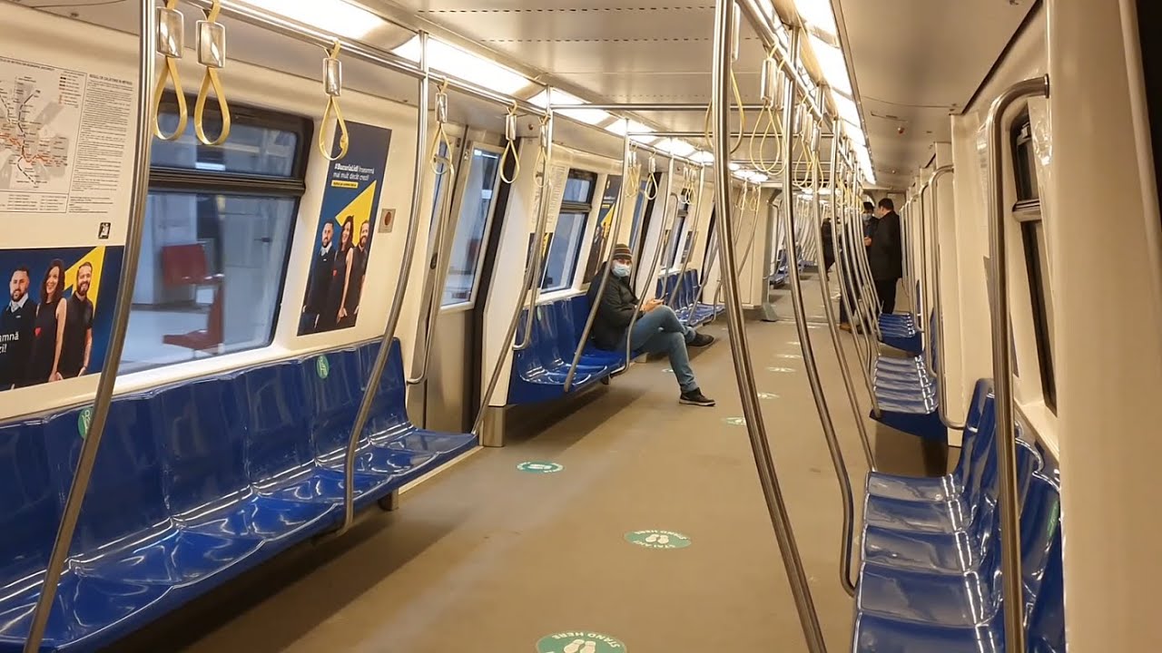 București: Călătorie cu rama de metrou Bombardier Movia 1109-2109 „Luxemburg” - Gorjului→Politehnica
