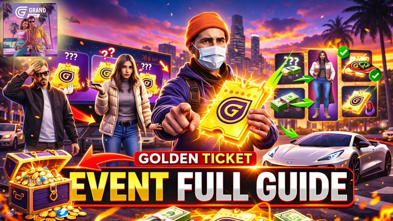 Golden Ticket Event FULL GUIDE 😱 Secret Tasks REVEALED! | Grand Mobile RP