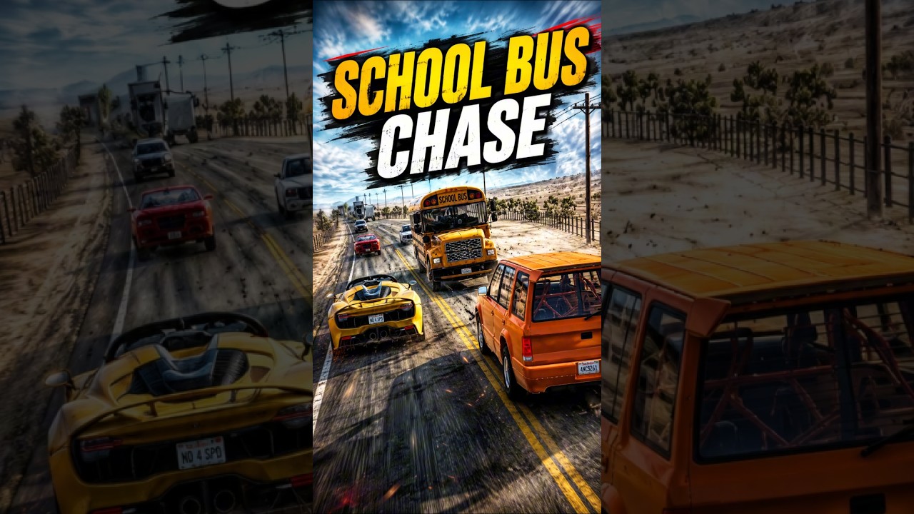 Crazy School Bus Chase on Highway!BeamNG.Drive Crashes
