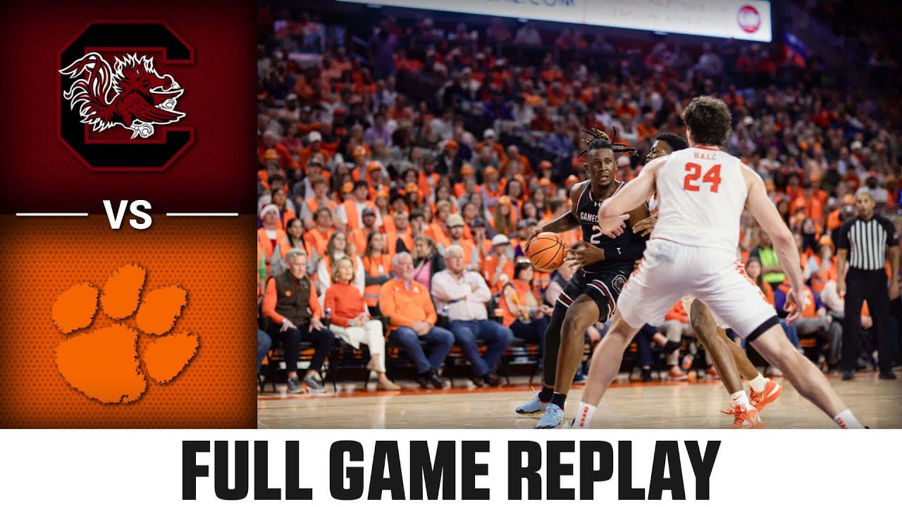 South Carolina vs. Clemson Full Game Replay | 2023-24 ACC Men's Basketball