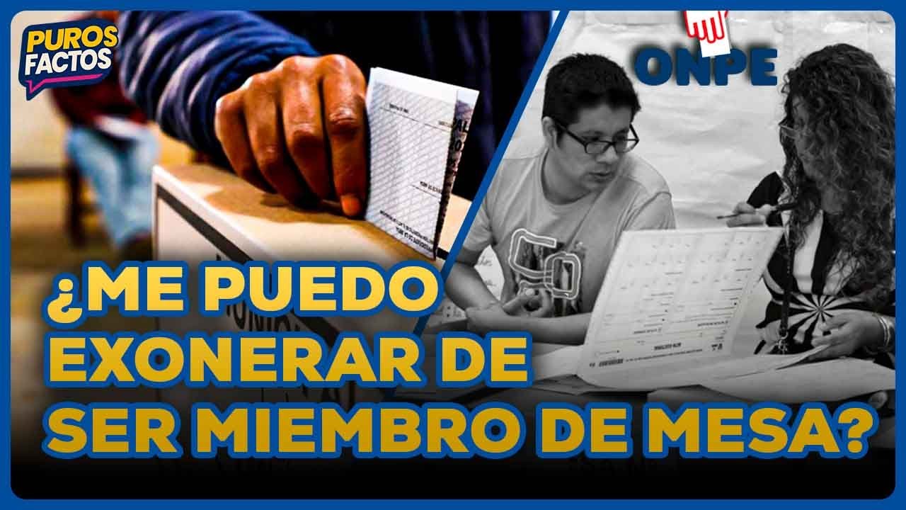 Miembros de mesa: ¿Quiénes pueden exonerarse y cómo hacer el trámite? | SEGMENTO #PurosFactos