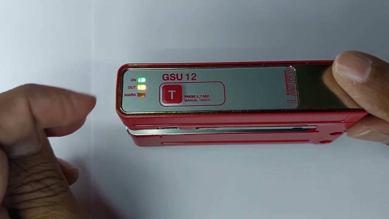 Teaching Method of Transparent Lable sensor GSU 12/6gx.3-M12---50142879 Leuze Electonics.